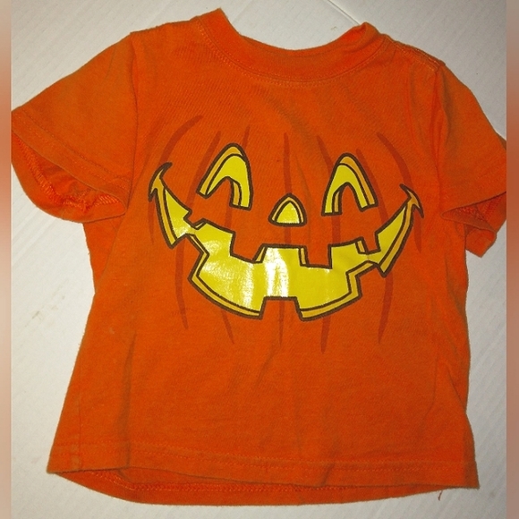 GUC Toddler Great Orange Jack O' Lantern Face Short Sleeve 2T t-shirt - Picture 3 of 8